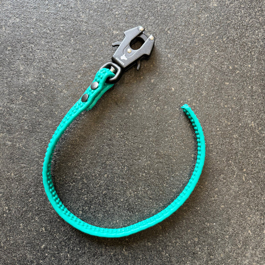 Laisse Courte Tactique Grip Teal